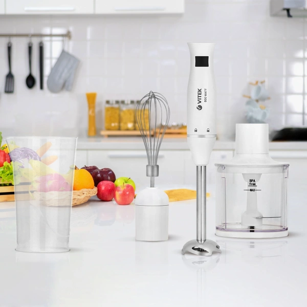 Блендер погружной Vitek VT-8534 800Вт белый