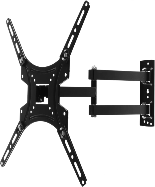 Кронштейн для телевизора Buro FL4S черный 20"-65" макс.25кг настенный поворотно-выдвижной и наклонный