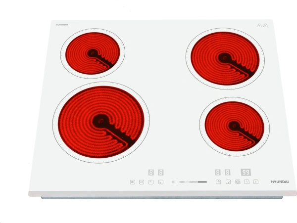 Варочная поверхность Hyundai HHE 6452 WG белый