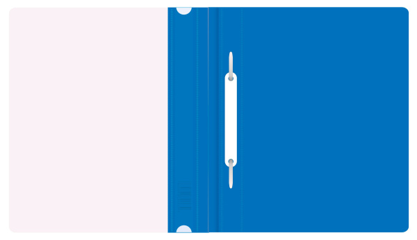 Папка-скоросшиватель Бюрократ Люкс -PSL20A5BLUE A5 прозрач.верх.лист пластик синий 0.14/0.18