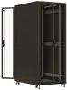 Шкаф серверный Hyperline TTBR-4282-DD-RAL9004 напольный 42U 800x1200мм пер.дв.перфор.2ств. 4 бок.пан. задн.дв.перфор.2-хст. 1000кг черный 1110мм 2055мм IP20 сталь