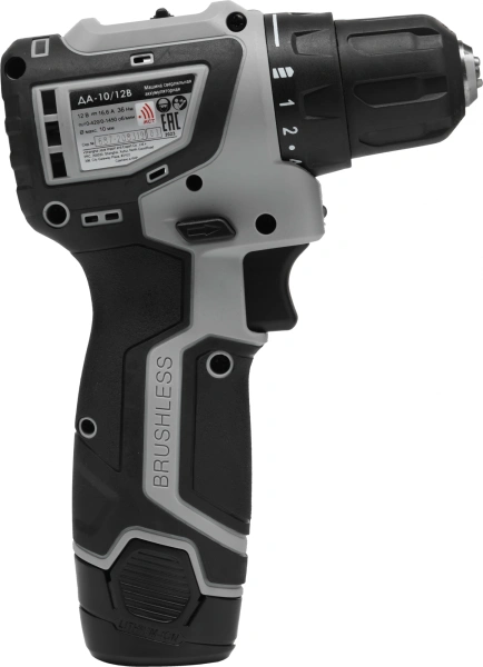 Дрель-шуруповерт Интерскол ДА-10/12В аккум. патрон:быстрозажимной (кейс в комплекте) (687.2.2.70)