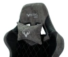 Кресло игровое Zombie VIKING 7 KNIGHT Fabric черный текстиль/эко.кожа с подголов. крестов. металл