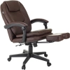 Кресло руководителя Бюрократ CH-868N-BF коричневый эко.кожа крестов. пластик подст.для ног
