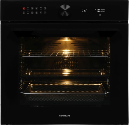 Духовой шкаф Электрический Hyundai HEO 6745 BG черное стекло