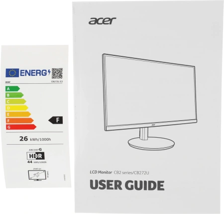 Монитор Acer 27" CB272UE3bmiprux IPS 2K чер 1ms HDMI DP USB M/M HAS Piv 100Hz 350cd In