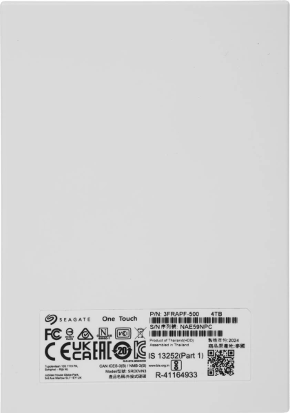 Жесткий диск Seagate USB 3.0 4TB STKZ4000402 One Touch 2.5" голубой