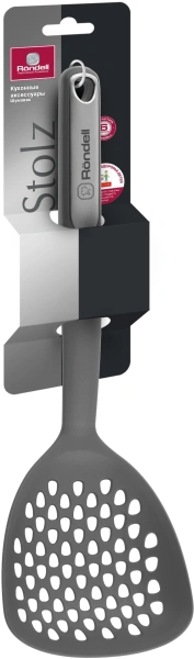Шумовка для первых/вторых блюд Rondell Stolz RD-1778 серый упак.:картонная подложка