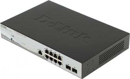 Коммутатор D-Link DGS-1210-10P/ME/A1A 8G 2SFP 8PoE управляемый