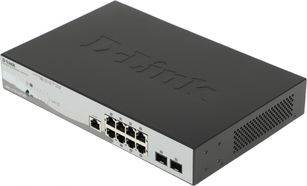 Коммутатор D-Link DGS-1210-10P/ME/A1A 8G 2SFP 8PoE управляемый