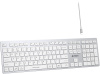 Клавиатура A4Tech Fstyler FBX50C белый USB беспроводная BT/Radio slim Multimedia (FBX50C WHITE)