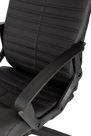 Кресло руководителя Бюрократ CH-480LT черный эко.кожа крестов. пластик