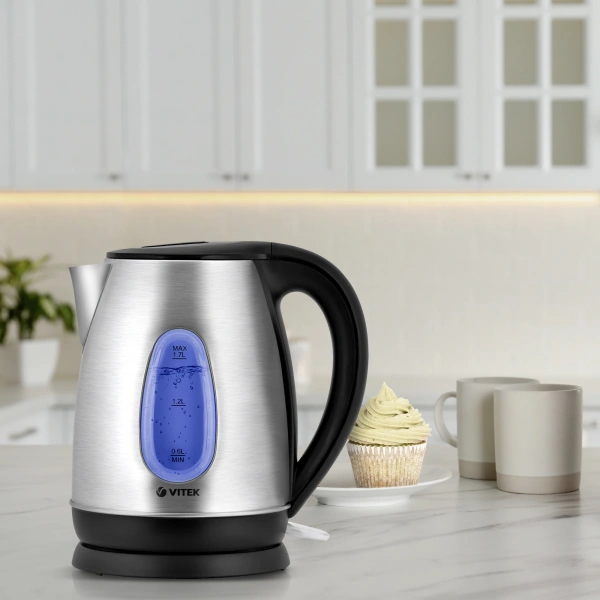 Чайник электрический Vitek VT-7039 1.8л. 2200Вт сталь корпус: металл