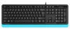 Клавиатура A4Tech Fstyler FKS10 черный/синий USB
