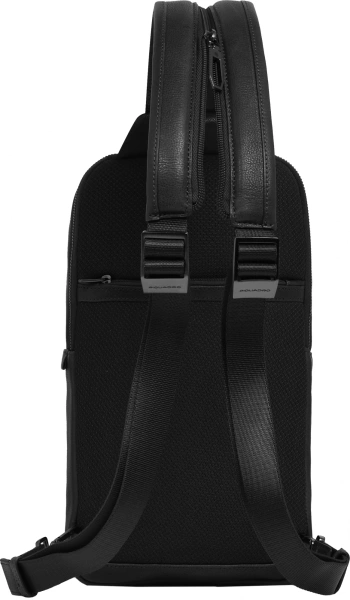 Рюкзак слинг мужской Piquadro Cronus CA6686S134/N черный кожа