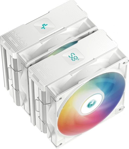 Устройство охлаждения(кулер) Deepcool AG620 Digital Wh ARGB Soc-AM5/AM4/1151/1200/2066/1700 4-pin 29