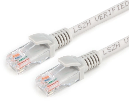 Патч-корд Premier PP31-1.5M-LSZH 1Гбит/с UTP 4 пары cat.5E CCA molded 1.5м серый RJ-45 (m)-RJ-45 (m)