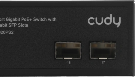 Коммутатор Cudy GS1020PS2 16x1Гбит/с 2SFP 16PoE+ неуправляемый