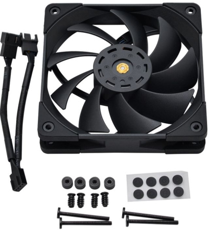 Вентилятор для корпуса Thermalright TL-C12 Pro 120х120x25 черный 4-pin 29.6дБ (TL-C12-PRO) Ret