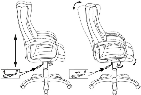 Кресло руководителя Бюрократ CH-879N коричневый Boroko-37 эко.кожа крестов. пластик