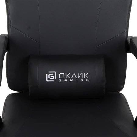 Кресло игровое Оклик Cooldown черный сиденье черный искусст.кожа/сетка с подголов. крестов. пластик
