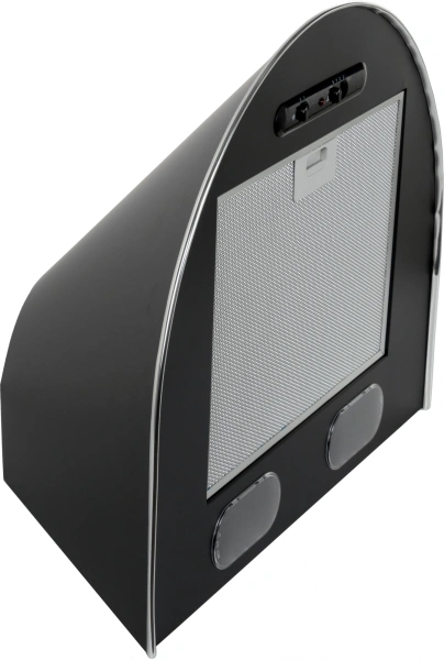 Вытяжка каминная Elikor Эпсилон 60П-430-П3Л черный/серебристый управление: ползунковое (1 мотор)