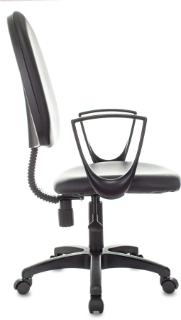 Кресло Бюрократ CH-1300N черный Престиж+ эко.кожа крестов. пластик