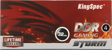Память DDR4 32GB 3200MHz Kingspec KS3200D4M13532G RTL PC4-25600 CL19 DIMM 288-pin 1.2В single rank с радиатором Ret