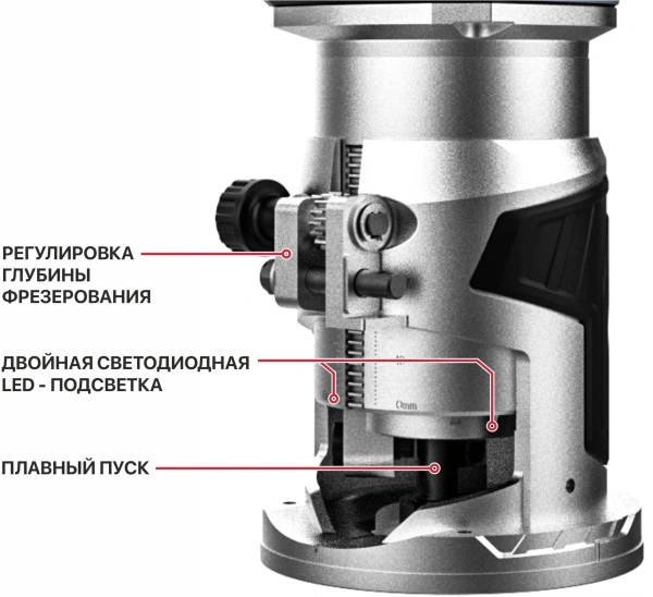 Фрезер P.I.T. PER20H-6A SOLO 28000об/мин макс.ход:20мм