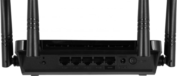 Роутер беспроводной D-Link DIR-822/RU AC1200 10/100BASE-TX черный