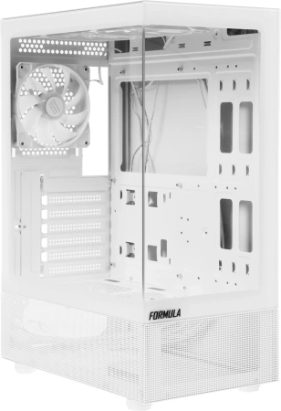 Корпус Formula Crystal Z1 PLUS белый без БП ATX 2x120mm 2xUSB2.0 1xUSB3.0 audio bott PSU