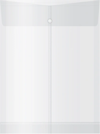 Конверт на кнопке Бюрократ -PK870 A4 вертик. расшир. пластик 0.18мм ассорти