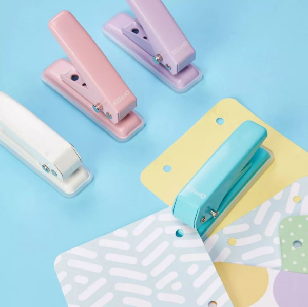 Дырокол Kw-Trio 09190WHITE макс.:20лист. металл белый отв.:1