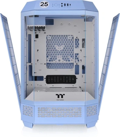 Корпус Thermaltake The Tower 300 Hydrangea голубой без БП miniITX 7x120mm 5x140mm 2xUSB3.0 audio bot