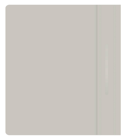 Папка-скоросшиватель Бюрократ Люкс -PSL20A5GREY A5 прозрач.верх.лист пластик серый 0.14/0.18