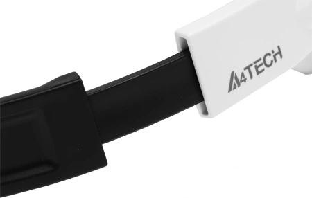 Наушники с микрофоном A4Tech HS-10 черный/белый 2м накладные оголовье (HS-10/3.5MM PLUG/BLACK + WHITE)