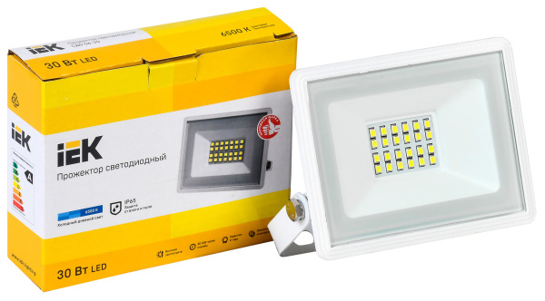 Прожектор уличный IEK СДО LPDO601-30-65-K01 светодиодный 30Втбелый