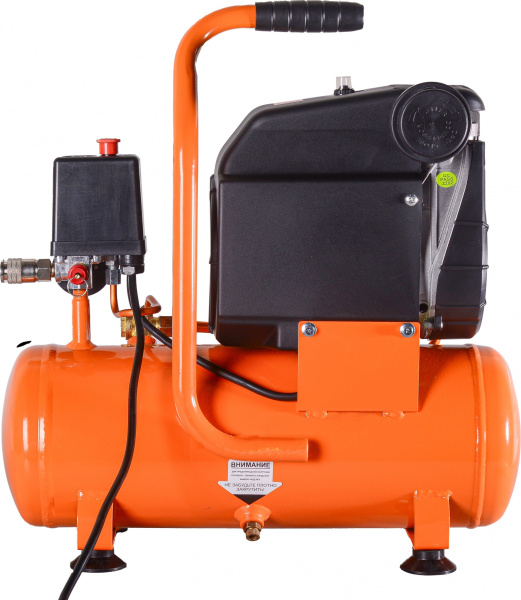 Компрессор Вихрь КП-165/10 безмасляный 165л/мин 10л 950Вт оранжевый/черный