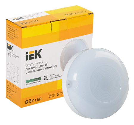 Светильник IEK ДПО 1001 8Вт 4000K белый (LDPO3-1001-008-4000-K01)
