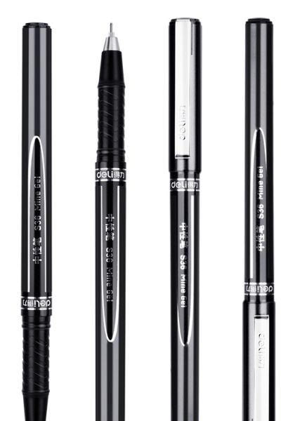 Ручка гелев. Deli S36 черный d=0.5мм черн. черн. линия 0.35мм