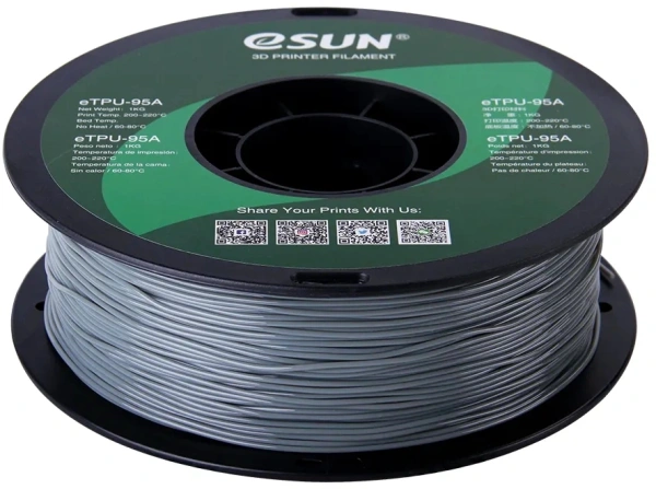 Пластик для принтера 3D Esun eTPU-95A175H1 TPU d1.75мм 1кг 1цв.