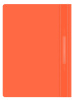 Папка-скоросшиватель Бюрократ Double Neon -PSLDNE/OR A4 прозрач.верх.лист пластик оранжевый 0.14/0.18