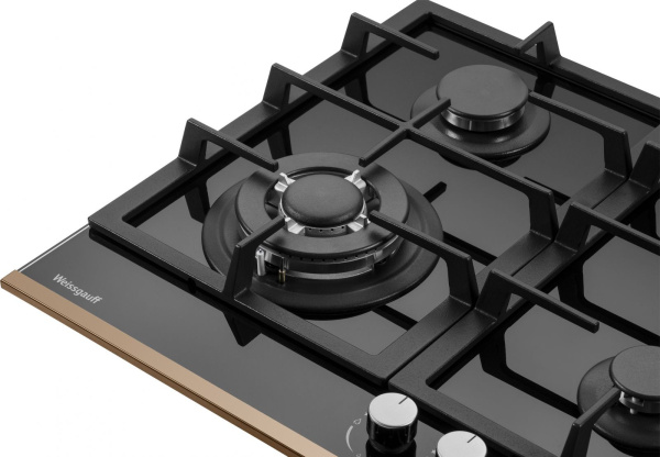 Газовая варочная поверхность Weissgauff HGG 649 BGRG черный