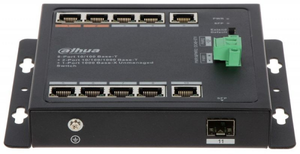 Коммутатор Dahua DH-PFS3111-8ET-96-F 10G 6PoE+ 96W неуправляемый