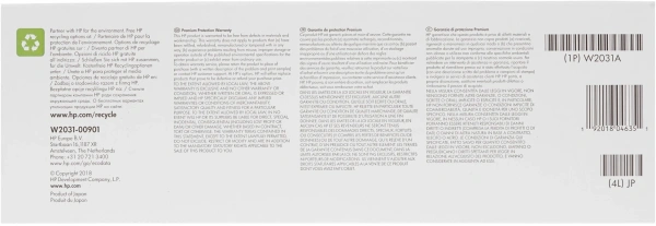 Картридж лазерный HP 415A W2031A голубой (2100стр.) для HP HP LJ M454/MFP M479