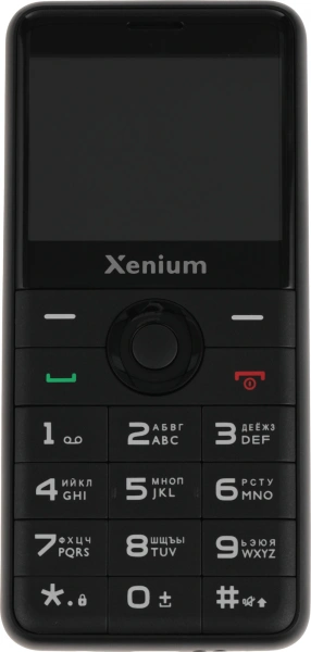 Мобильный телефон XENIUM X700 черный моноблок 2Sim 2.31" 240x320 Nucleus 0.3Mpix GSM900/1800 MP3 FM microSD max32Gb