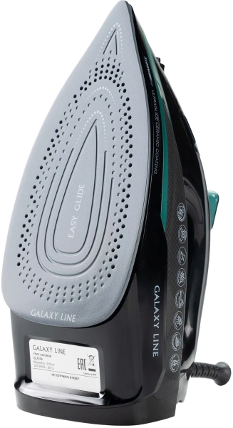 Утюг Galaxy Line GL 6136 3100Вт черный/зеленый
