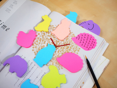 Блок самоклеящийся бумажный Stick`n 21780 50лист. фиолетовый 1цв.в упак. "слон"