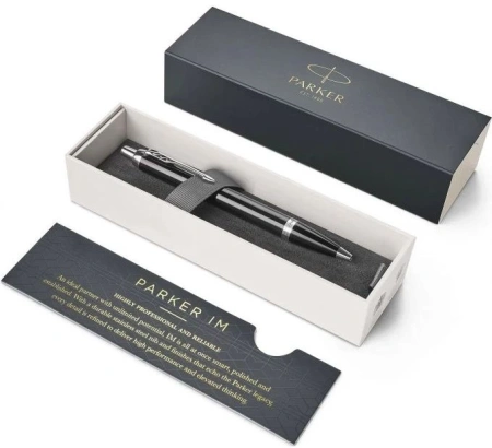 Ручка шариков. Parker IM Core K321 (CW1931665) Black CT M син. черн. подар.кор.