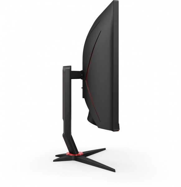 Монитор AOC 34" Gaming CU34G2X черный/красный VA LED 1ms 21:9 HDMI матовая HAS 300cd 178гр/178гр 3440x1440 144Hz DP FHD USB 8.1кг